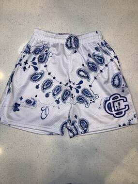 Corrupted Creative Paisley Print Mesh Basketball Shorts
